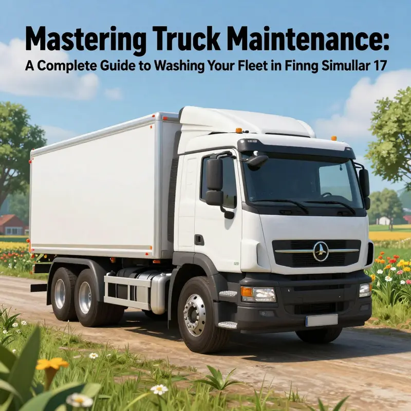 Identifying equipment for washing vehicles in Farming Simulator 17.