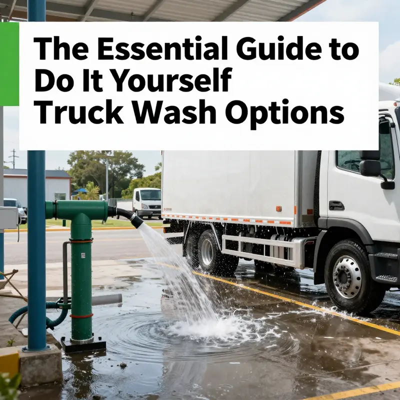 Modern DIY truck wash facilities providing ample space and equipment for effective truck cleaning.