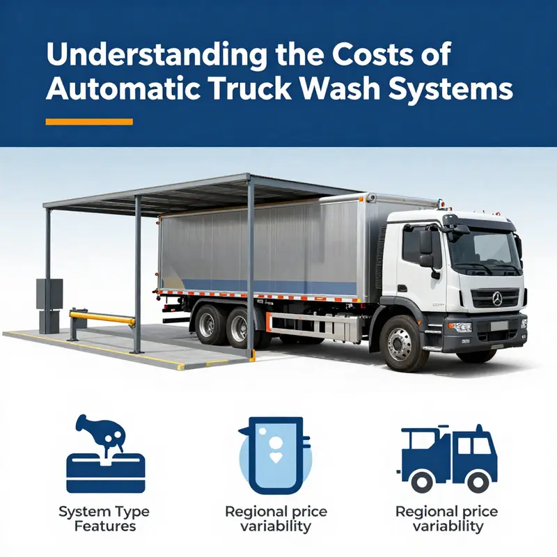 An efficient automatic truck wash system in action, demonstrating the technology’s cost-effectiveness.
