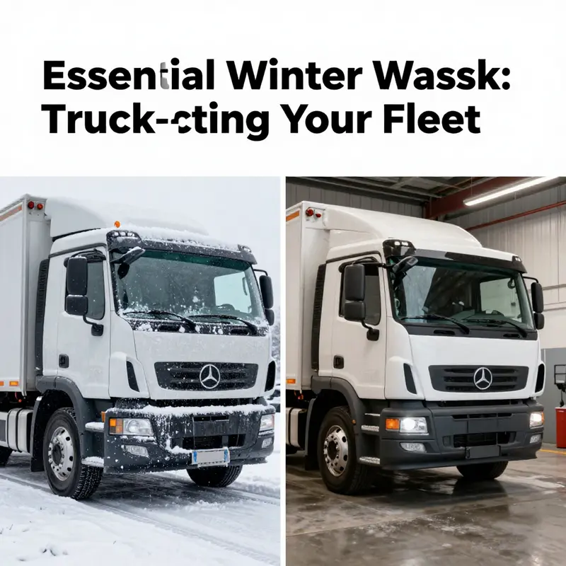 General recommendations for washing trucks during winter to mitigate road salt damage.