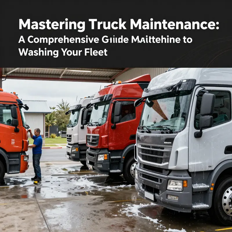 Essential tools and equipment for effective truck cleaning.