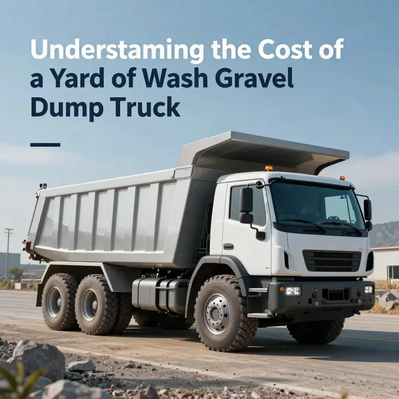 Price ranges for various types of dump trucks used in transporting wash gravel.