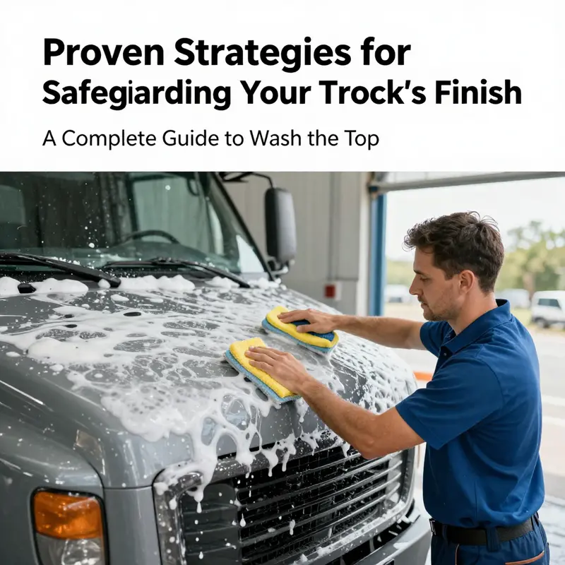 The essential first steps in washing a truck top for optimal results.