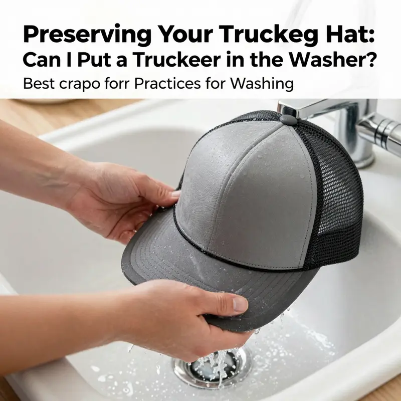 The potential damage to a trucker hat when placed in a washing machine.