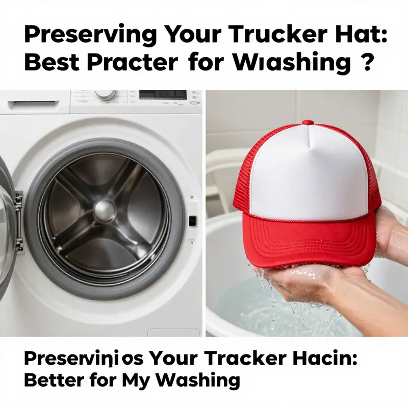 The potential damage to a trucker hat when placed in a washing machine.