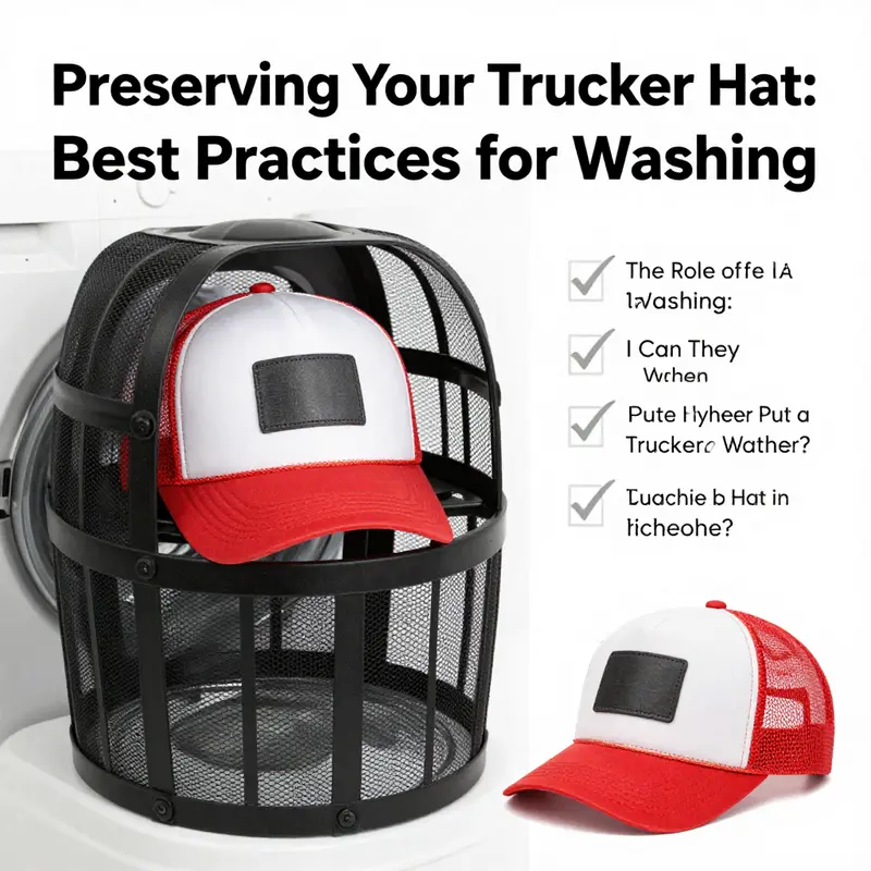 The potential damage to a trucker hat when placed in a washing machine.