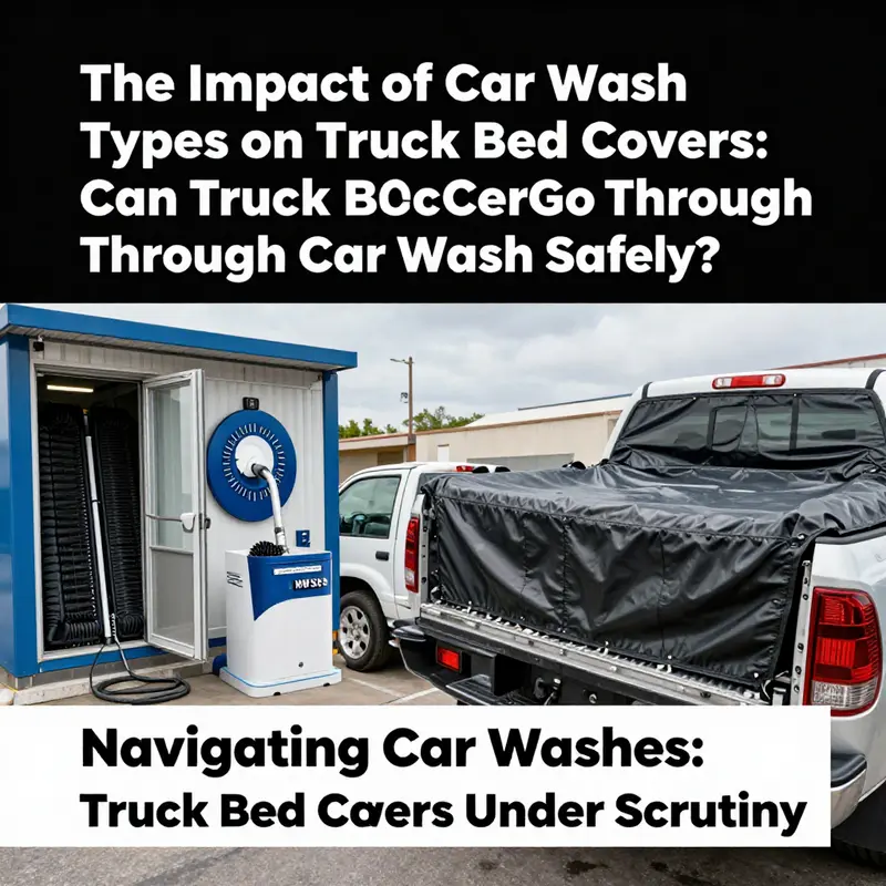 Different types of truck bed covers and their suitability for car washes.