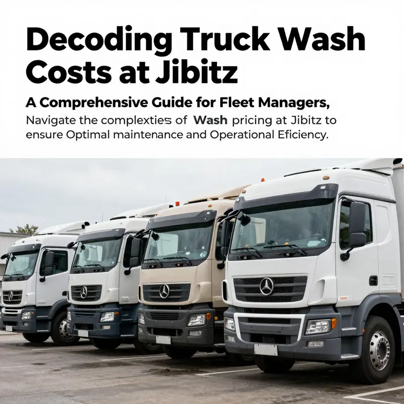 A line of shiny trucks parked at Jibitz after being thoroughly washed and maintained.