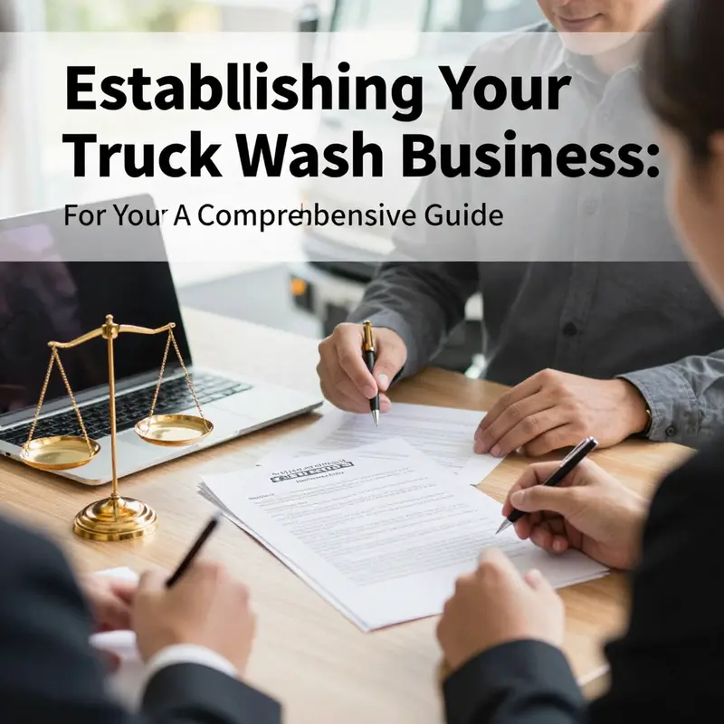 Professionals conducting market research for a truck wash business, highlighting the importance of informed planning.