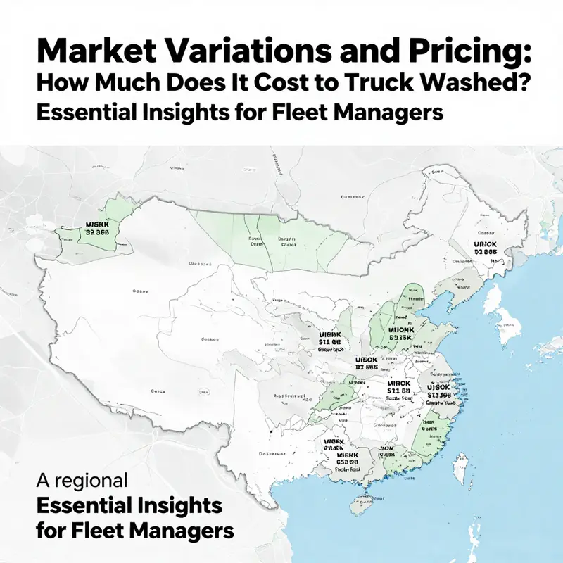 An employee washing a truck at a facility, showcasing the basic service level.