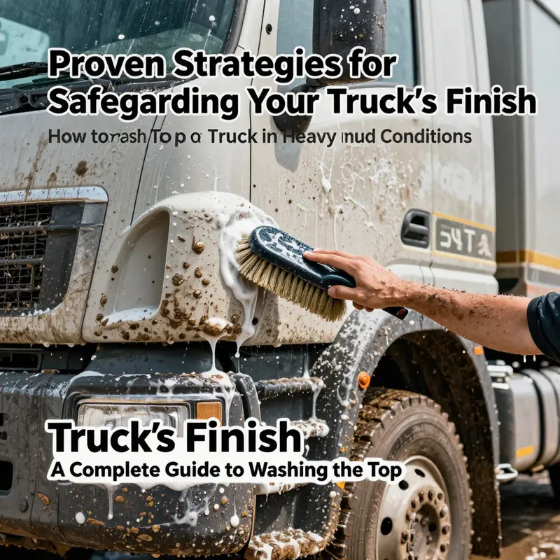 The essential first steps in washing a truck top for optimal results.