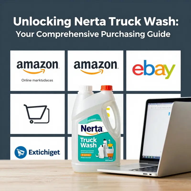 A visual guide to exploring online marketplaces for purchasing Nerta Truck Wash.