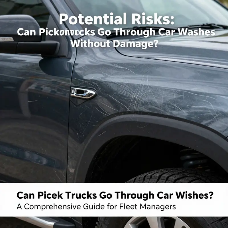 Modern automatic car washes can accommodate pickup trucks, provided soft-touch technology is utilized.