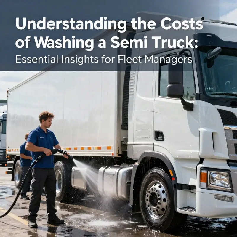 Basic washing services for semi trucks range from economical exterior washes to comprehensive cleanings.