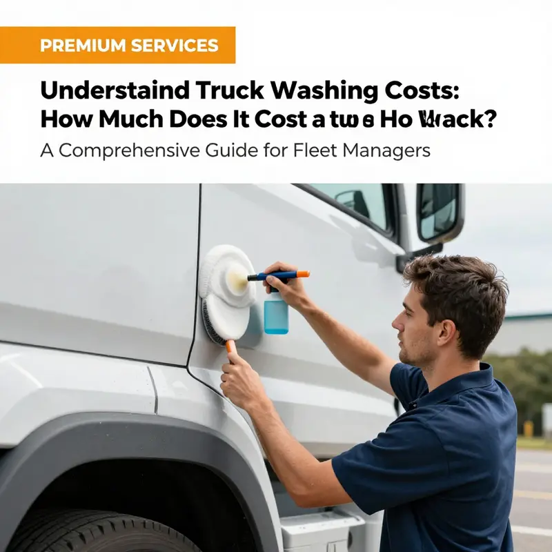 A light-duty truck undergoing a basic wash in a well-equipped facility.