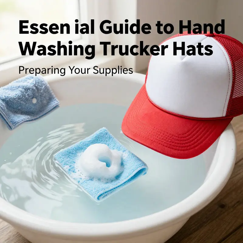 All necessary supplies neatly arranged for the hand washing process.