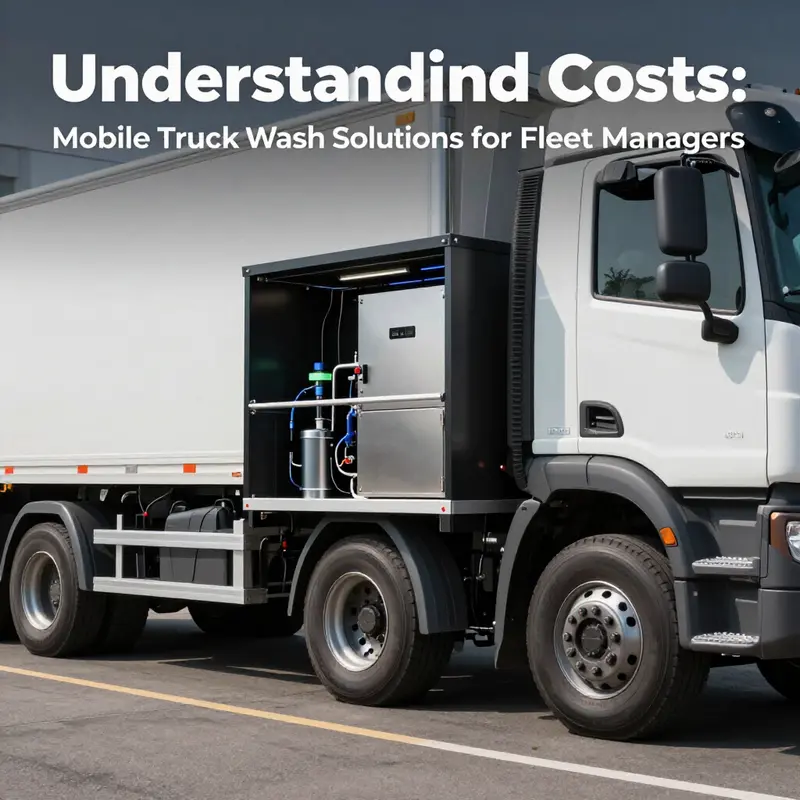 A basic portable washing solution ideal for individual truck maintenance.