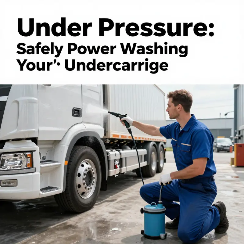 Key considerations when planning to power wash a truck’s undercarriage.