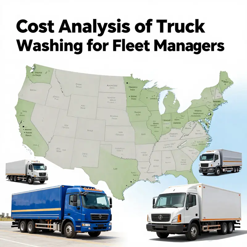 Factors influencing the cost of washing different truck types at a professional facility.