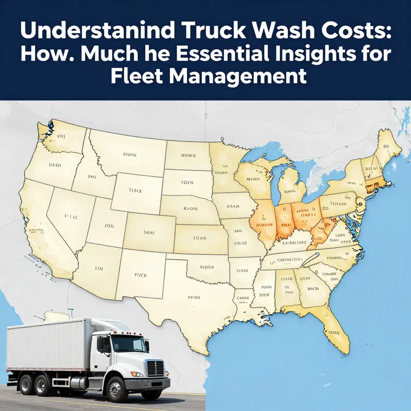 An overview of different truck wash pricing structures illustrating service options and associated costs.