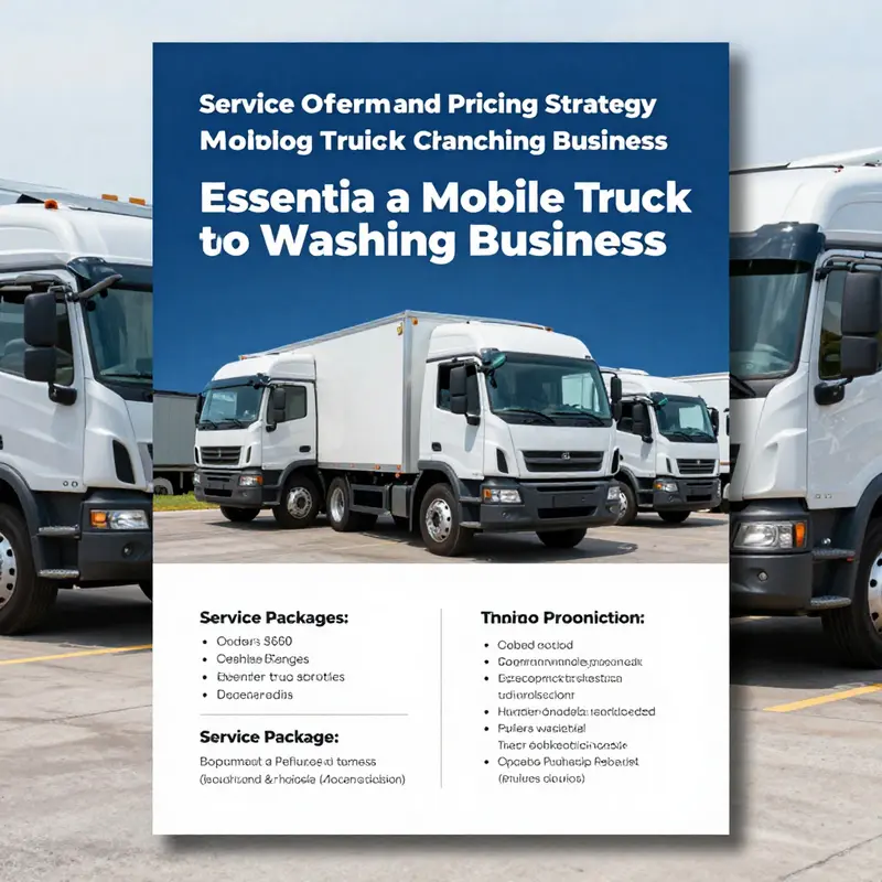 Professionals conducting market research to analyze demands in mobile truck washing.