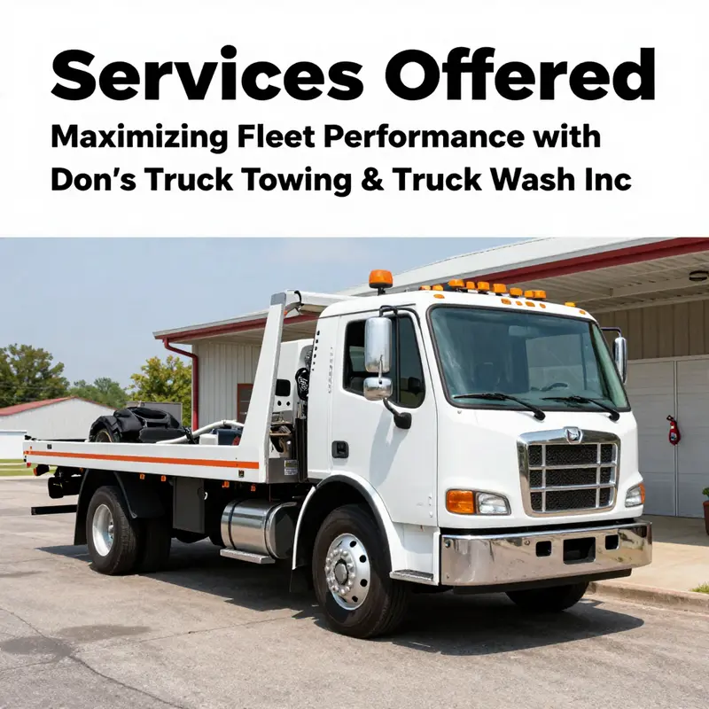 An overview of the integral services provided by Don’s Truck Towing & Truck Wash Inc.