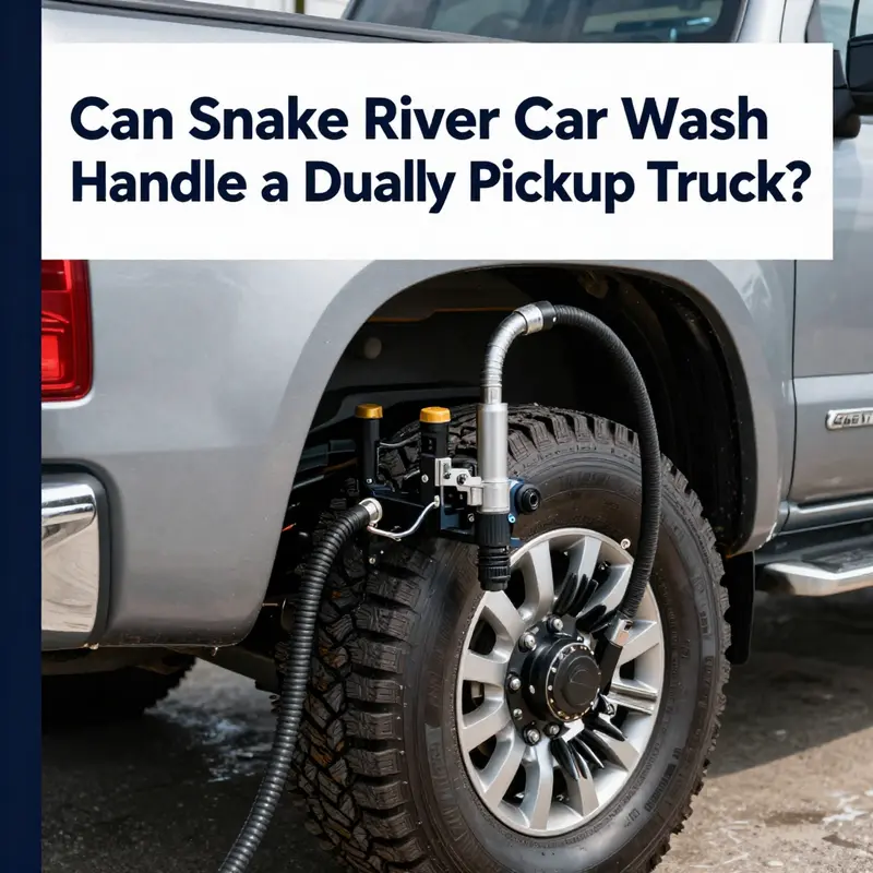 Snake River Car Wash efficiently accommodates dually pickup trucks with its advanced facilities.