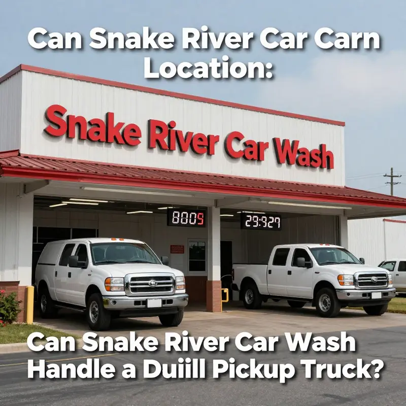 Snake River Car Wash efficiently accommodates dually pickup trucks with its advanced facilities.