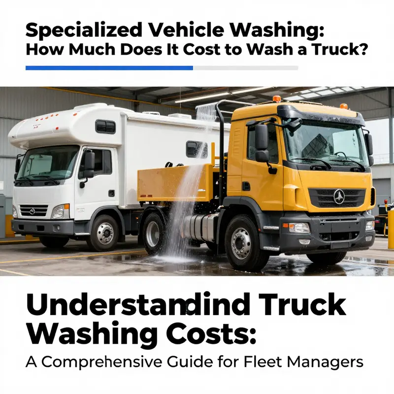 A light-duty truck undergoing a basic wash in a well-equipped facility.