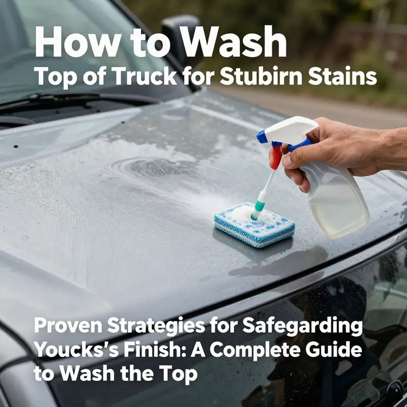 The essential first steps in washing a truck top for optimal results.