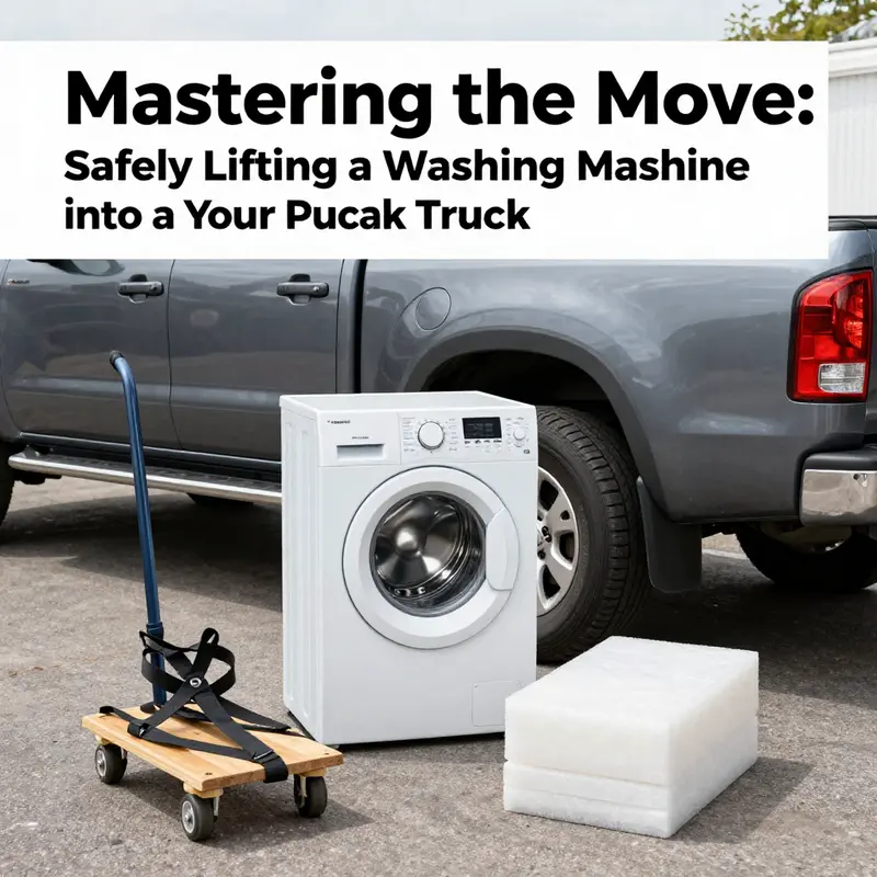Preparing the washing machine by disconnecting power and securing components before transport.