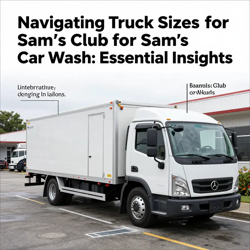 A Sam’s Club car wash illustrating vehicle size restrictions for entry.