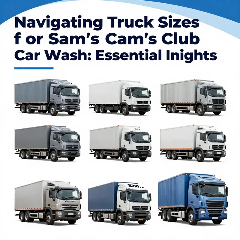 A Sam’s Club car wash illustrating vehicle size restrictions for entry.
