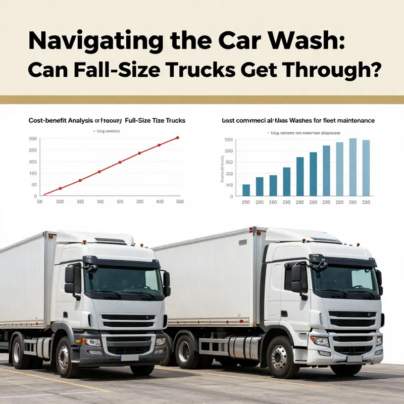 A full-size truck entering a spacious car wash designed for larger vehicles.
