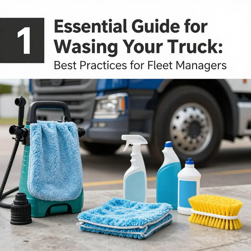 Preparation tools and supplies necessary for an effective truck wash.