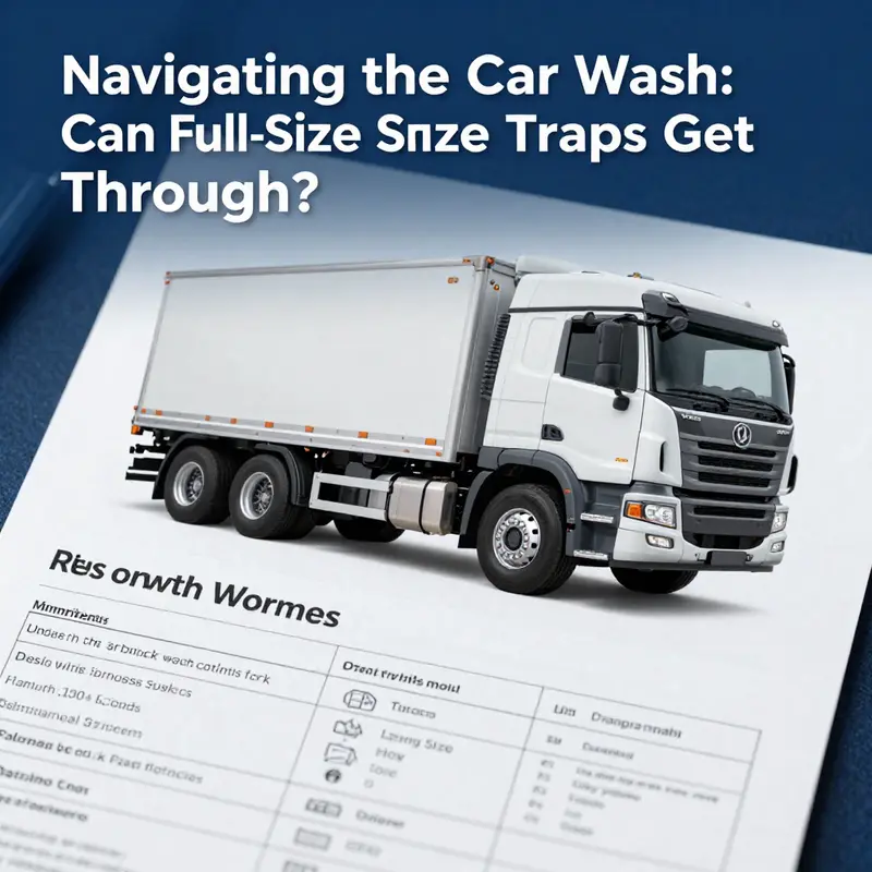 A full-size truck entering a spacious car wash designed for larger vehicles.