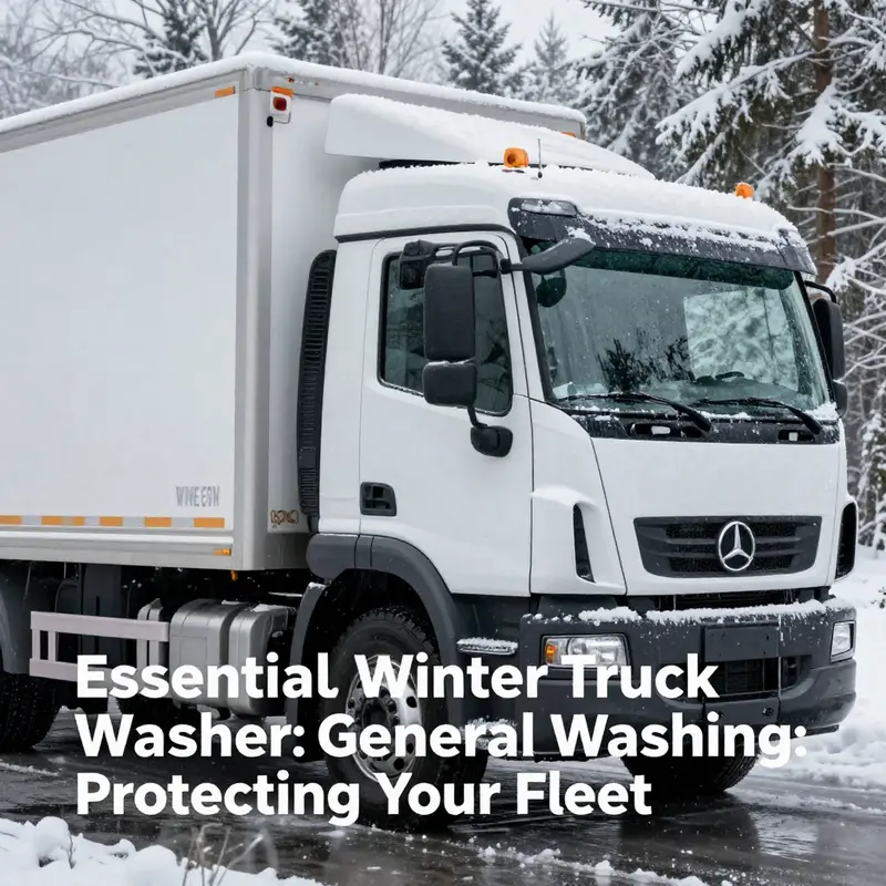 General recommendations for washing trucks during winter to mitigate road salt damage.