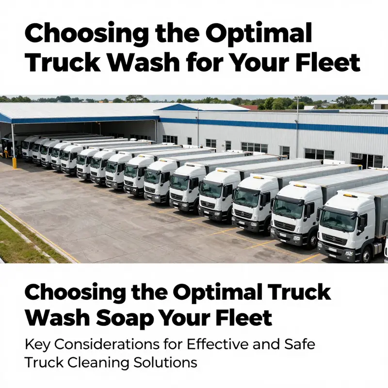 A panoramic image of multiple trucks lined up for washing at a professional wash facility, highlighting fleet management.