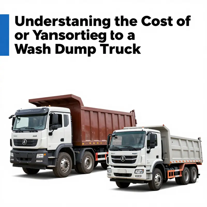 Price ranges for various types of dump trucks used in transporting wash gravel.