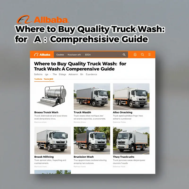 Access a variety of truck wash products through prominent online marketplaces.