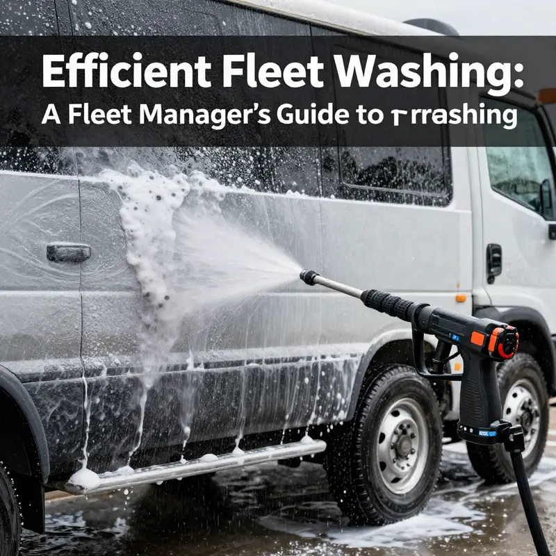 A properly organized setup essential for effective pressure washing.