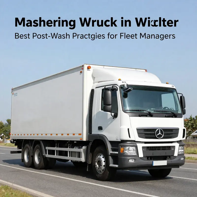 A fleet manager assesses optimal washing conditions for winter maintenance.