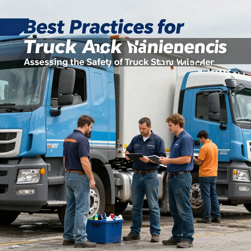 A vibrant truck undergoing an automatic wash, highlighting the importance of cleaning procedures.