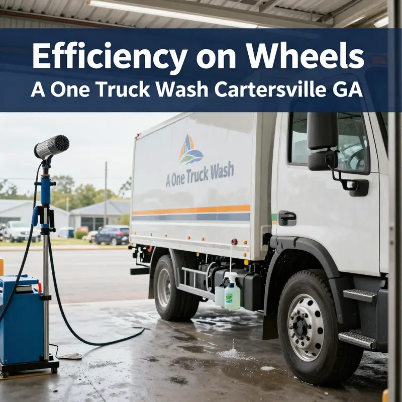 The advanced washing facility at A One Truck Wash, reflecting the company’s commitment to high-quality service.