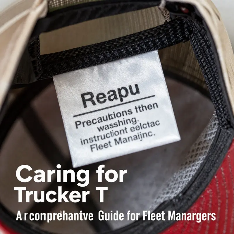 Step-by-step guide for washing trucker hats properly in a washing machine.