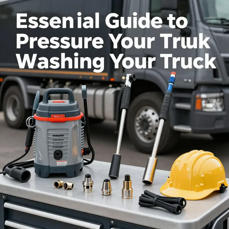 Proper preparation of the truck is crucial before starting the pressure washing process.