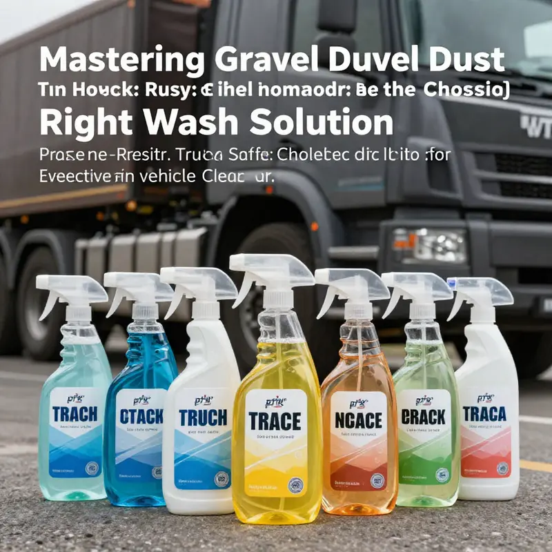 A fleet manager demonstrates effective pre-rinsing techniques to remove gravel dust before washing.