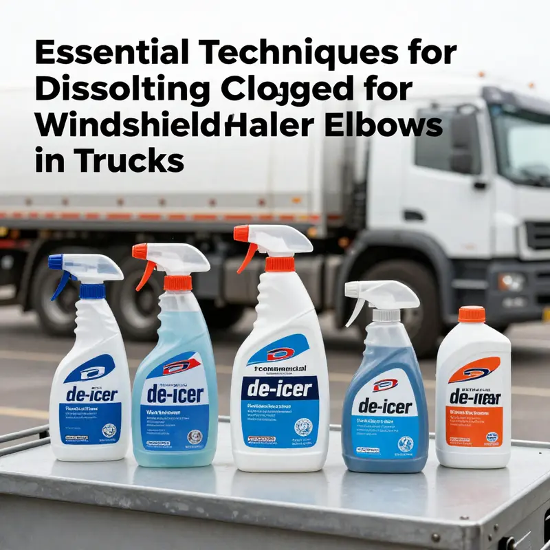 Using warm water to dissolve clogs in the windshield washer elbow.