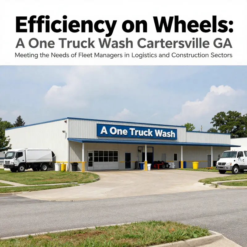 Exterior view of A One Truck Wash illustrating its location and operational area.