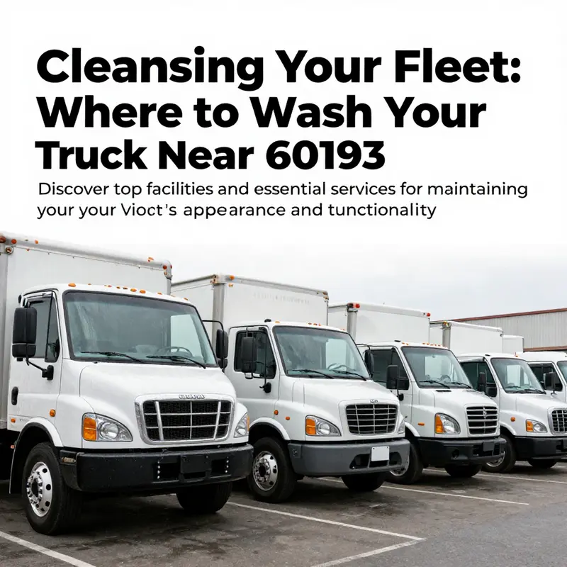 Row of clean box trucks showcasing exemplary fleet maintenance.